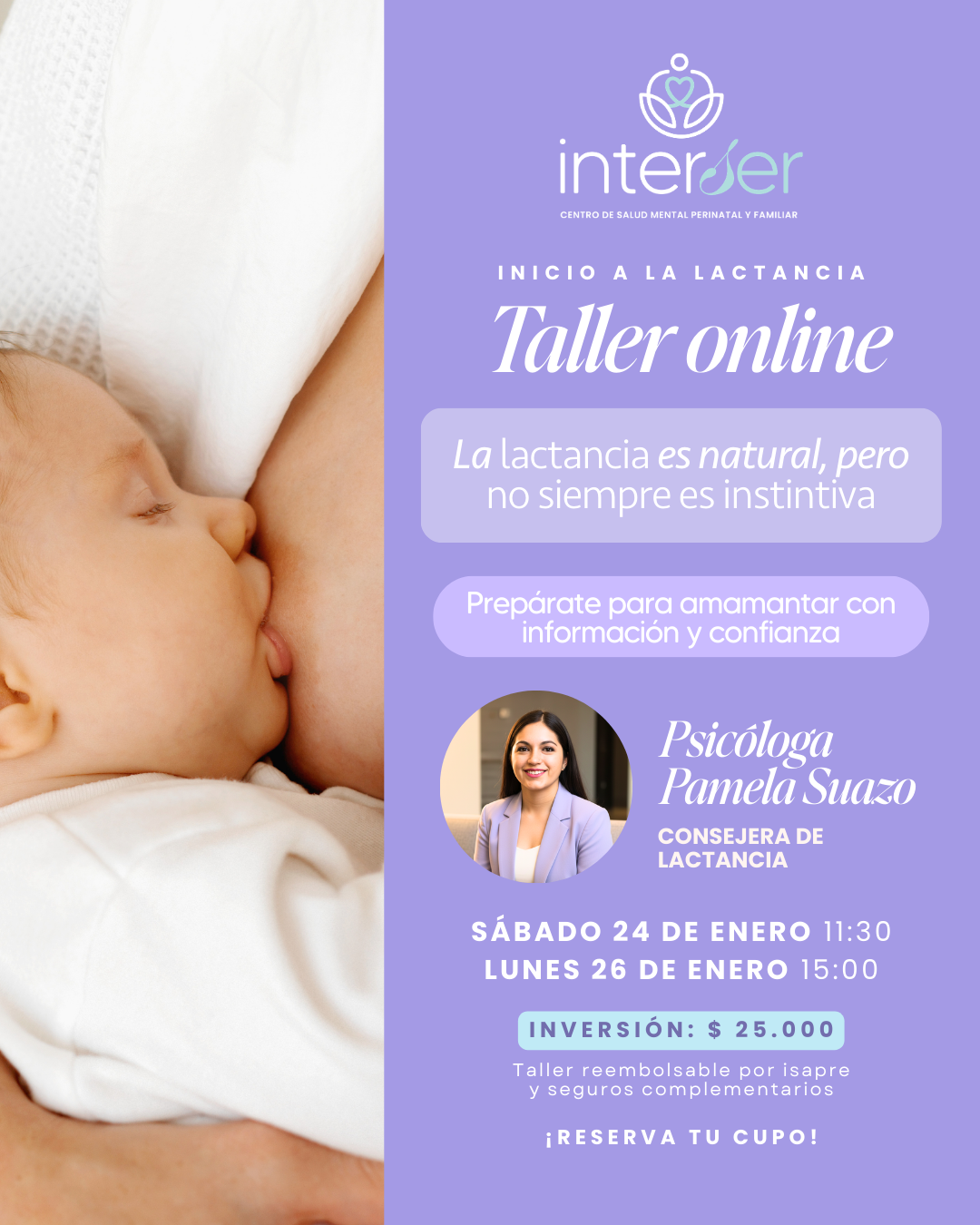 Taller Inicio a la Lactancia con Pamela Suazo