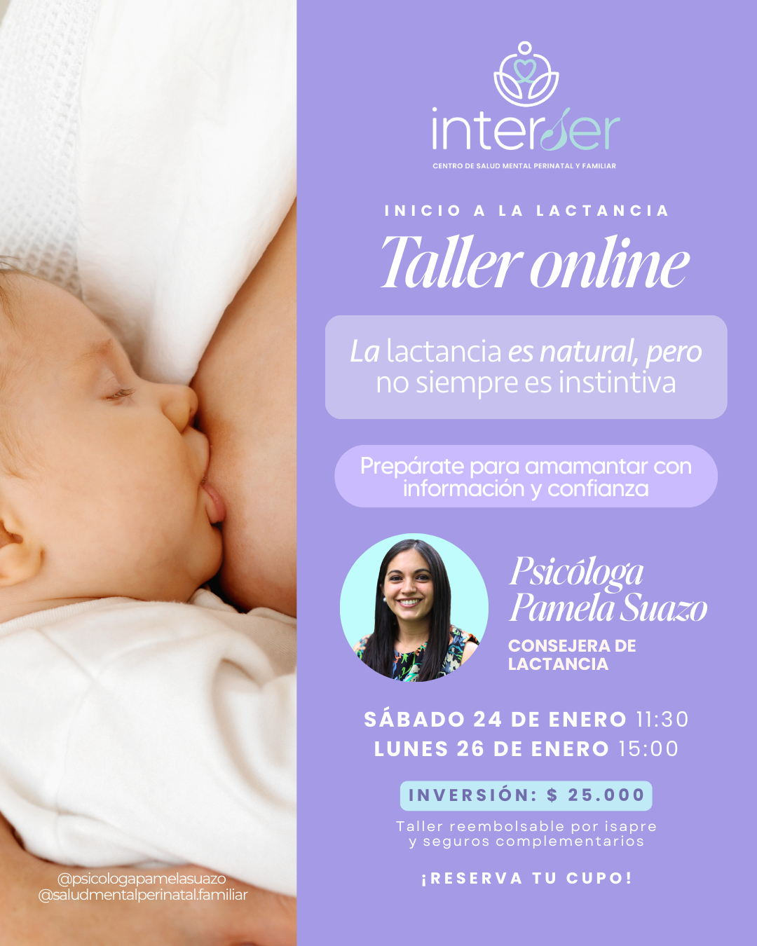 Taller Inicio a la Lactancia con Pamela Suazo