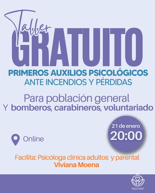 Taller gratuito Primeros Auxilios Psicológicos